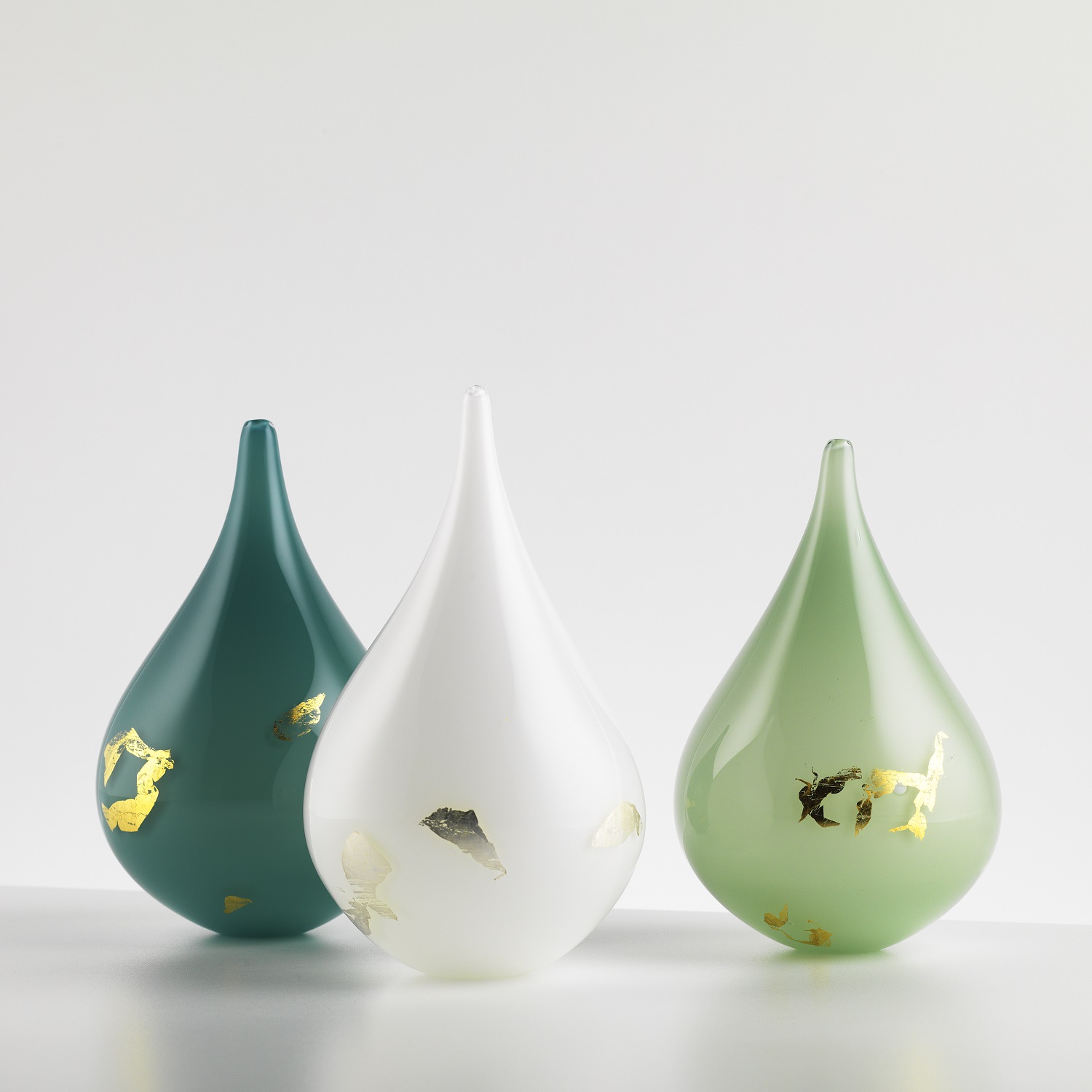 Opaque Dew Drop with gold or silver leaf