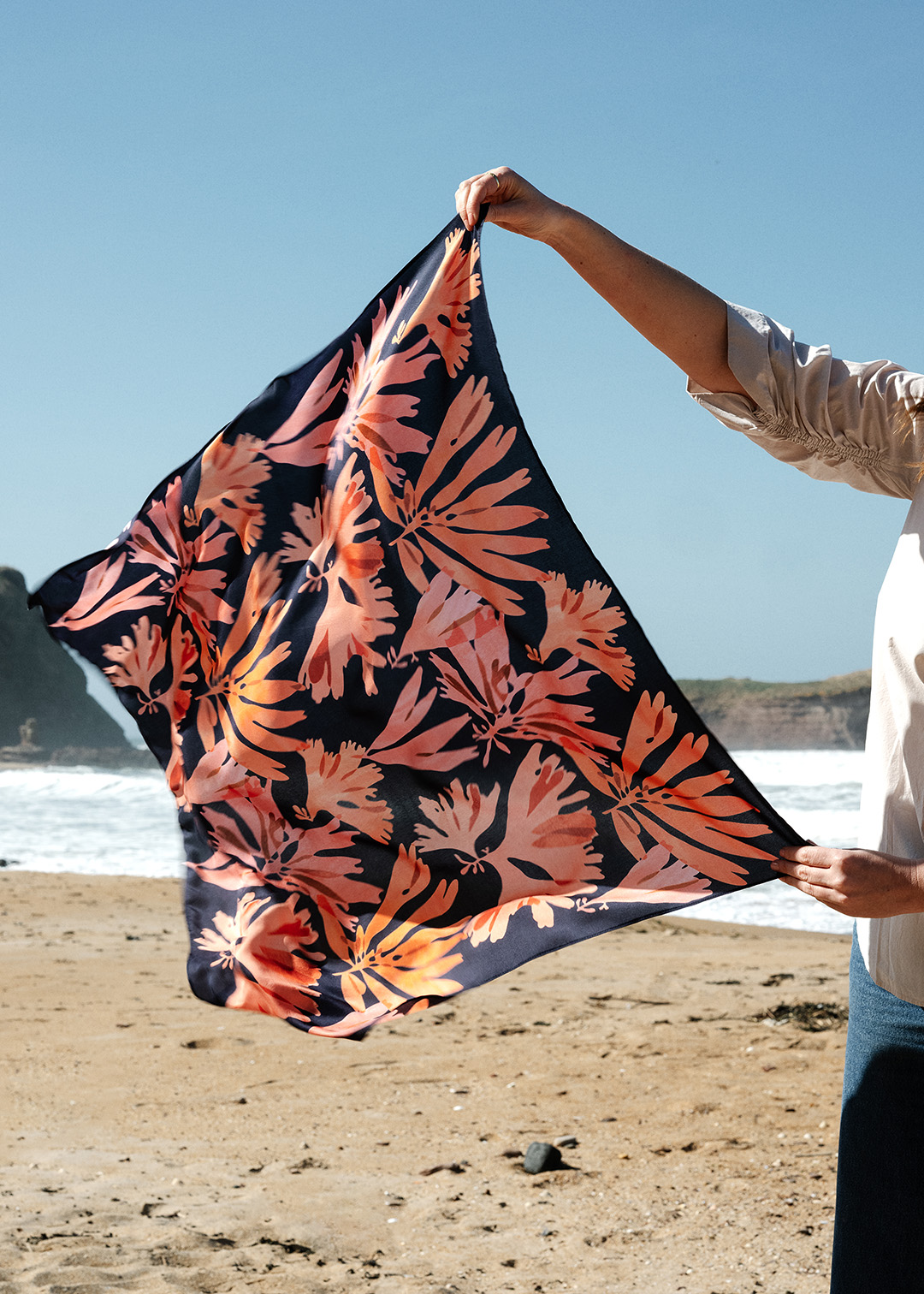 Dulse Large Silk Scarf